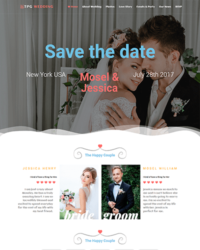 Tpg Wedding – Responsive Marriage Wordpress Theme